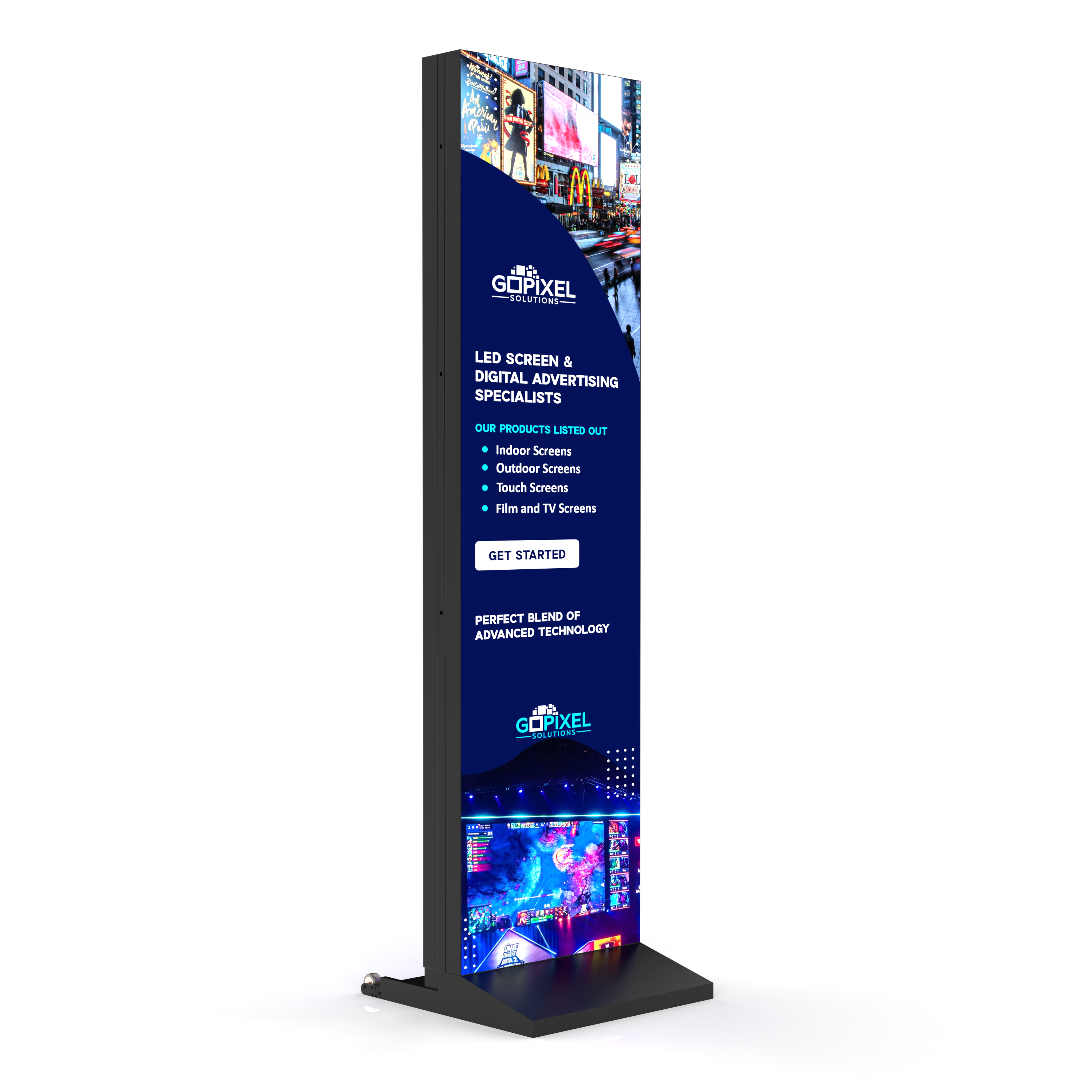 Indoor LED Duel Sided Advertising Poster | GoPixel Solutions 