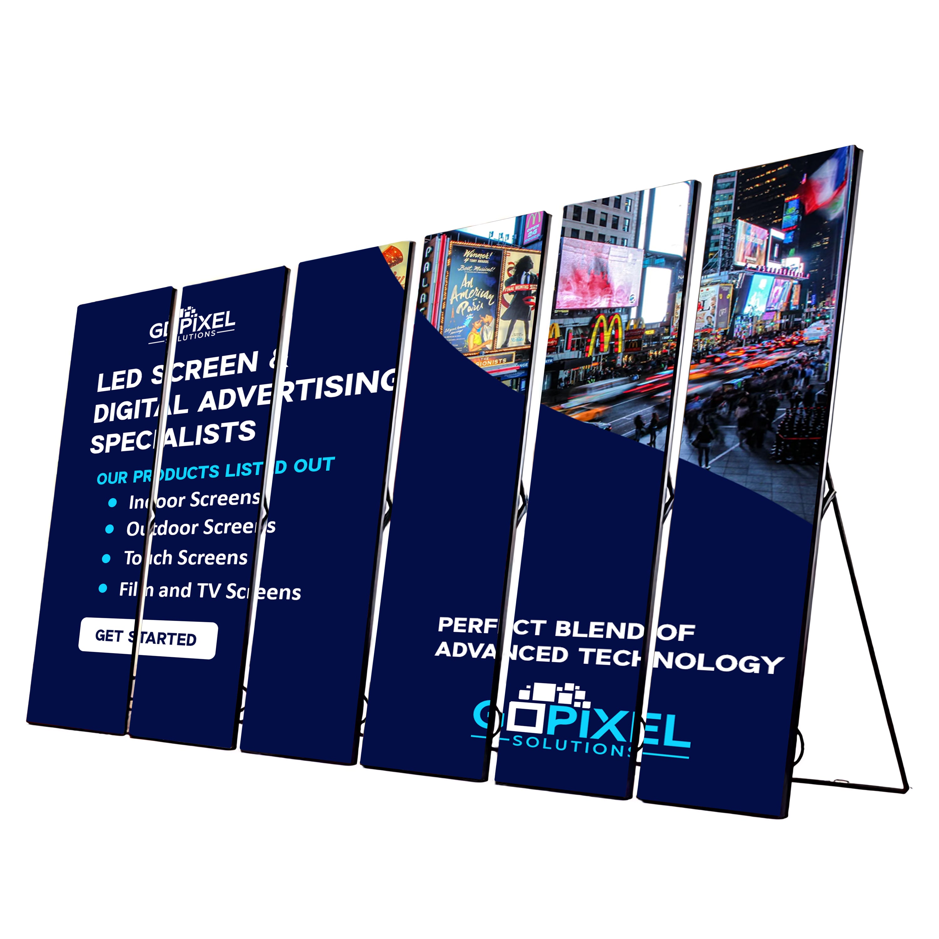 Indoor LED Foldable Advertising Poster | GoPixel Solutions 