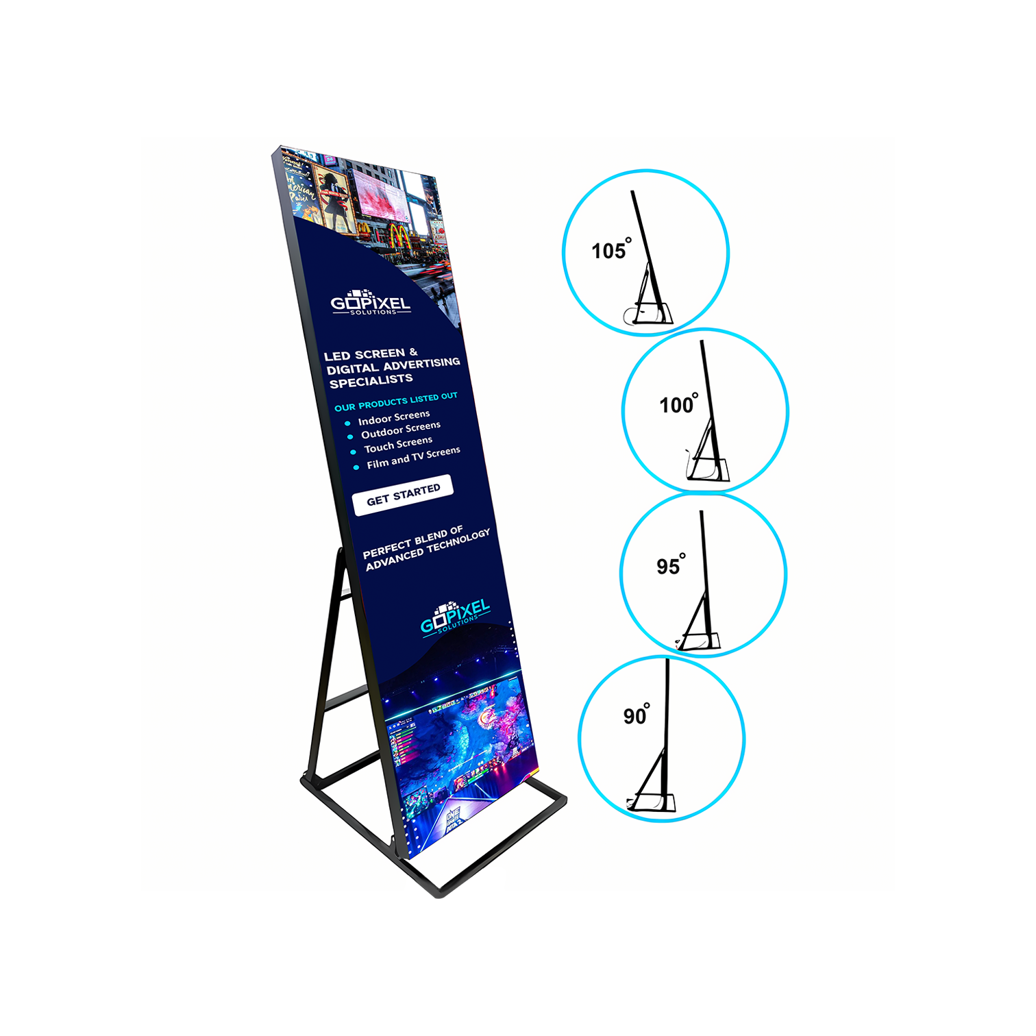 Indoor LED Foldable Advertising Poster | GoPixel Solutions 