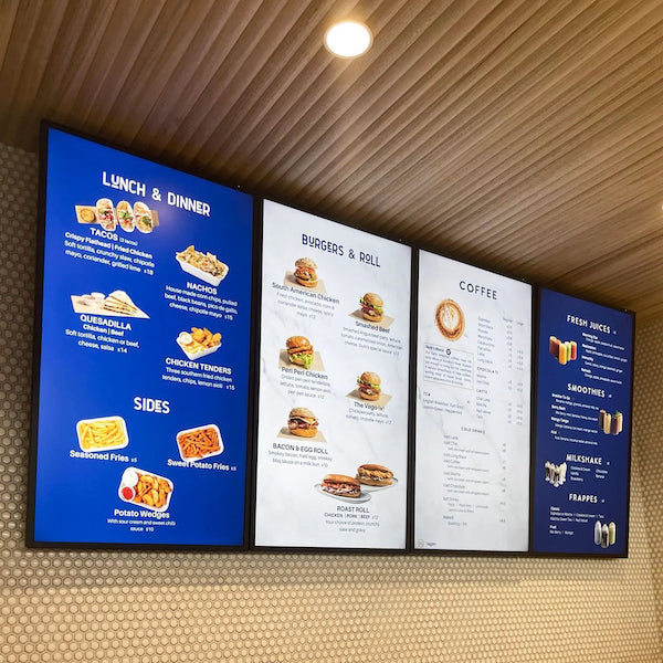 High Brightness LCD Menu Boards | GoPixel Solutions 