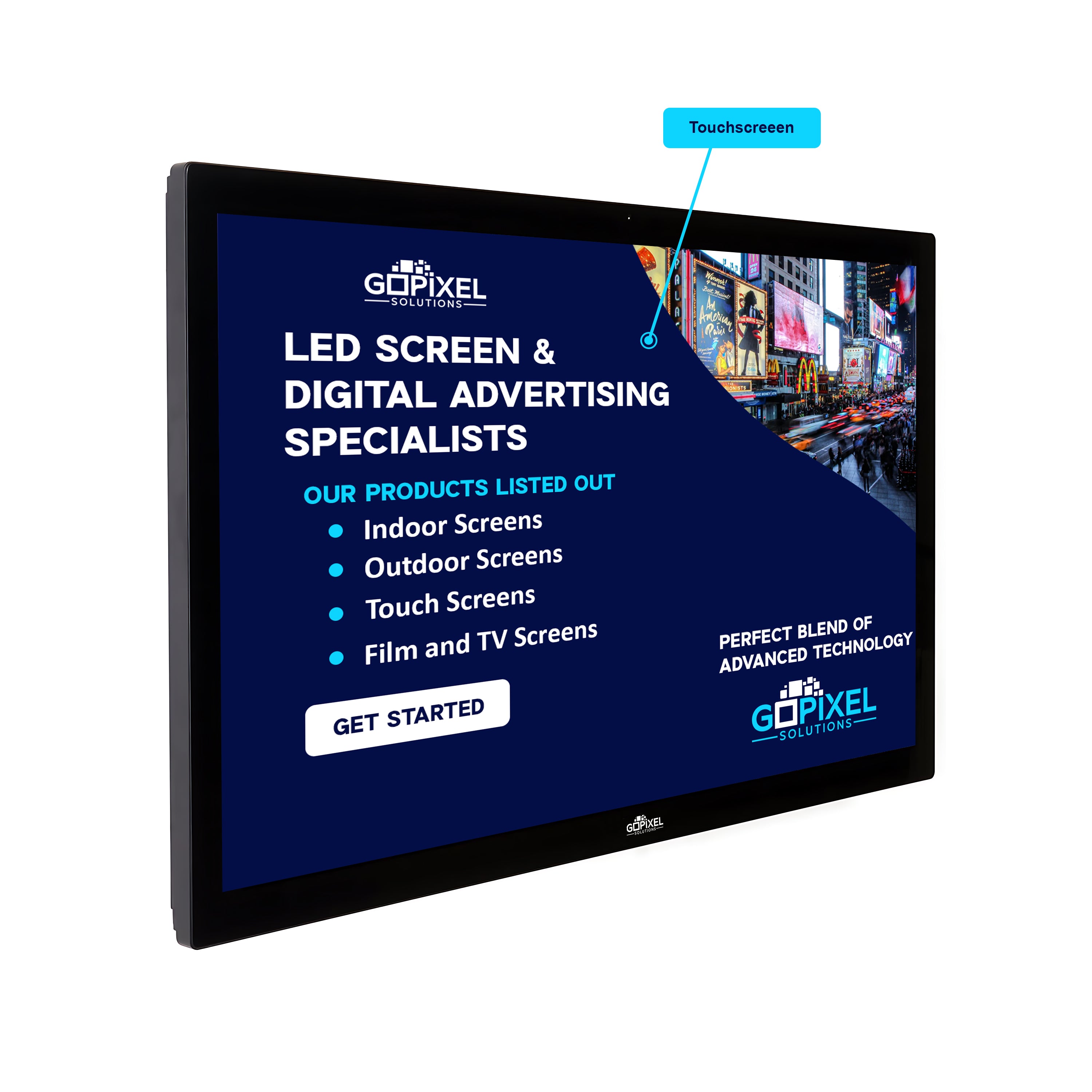 Indoor Touch Screen LCD Advertising Display | GoPixel Solutions