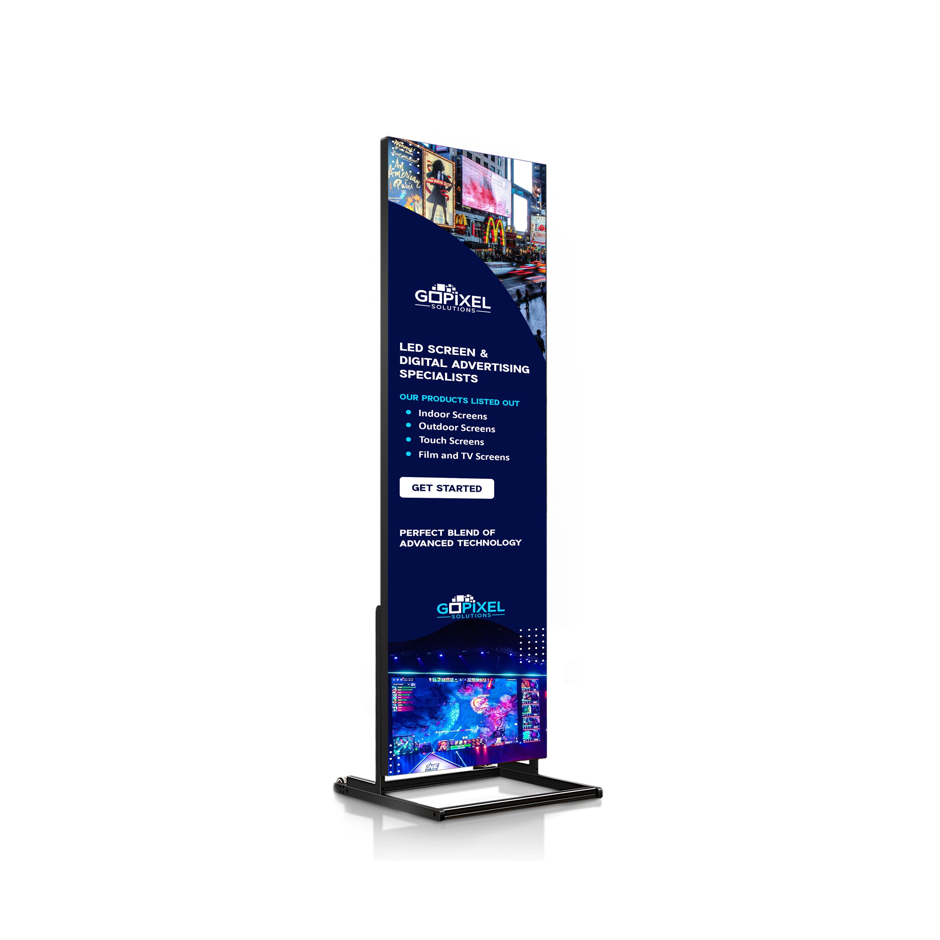 Indoor LED Advertising Poster 6ft x 2ft | GoPixel Solutions