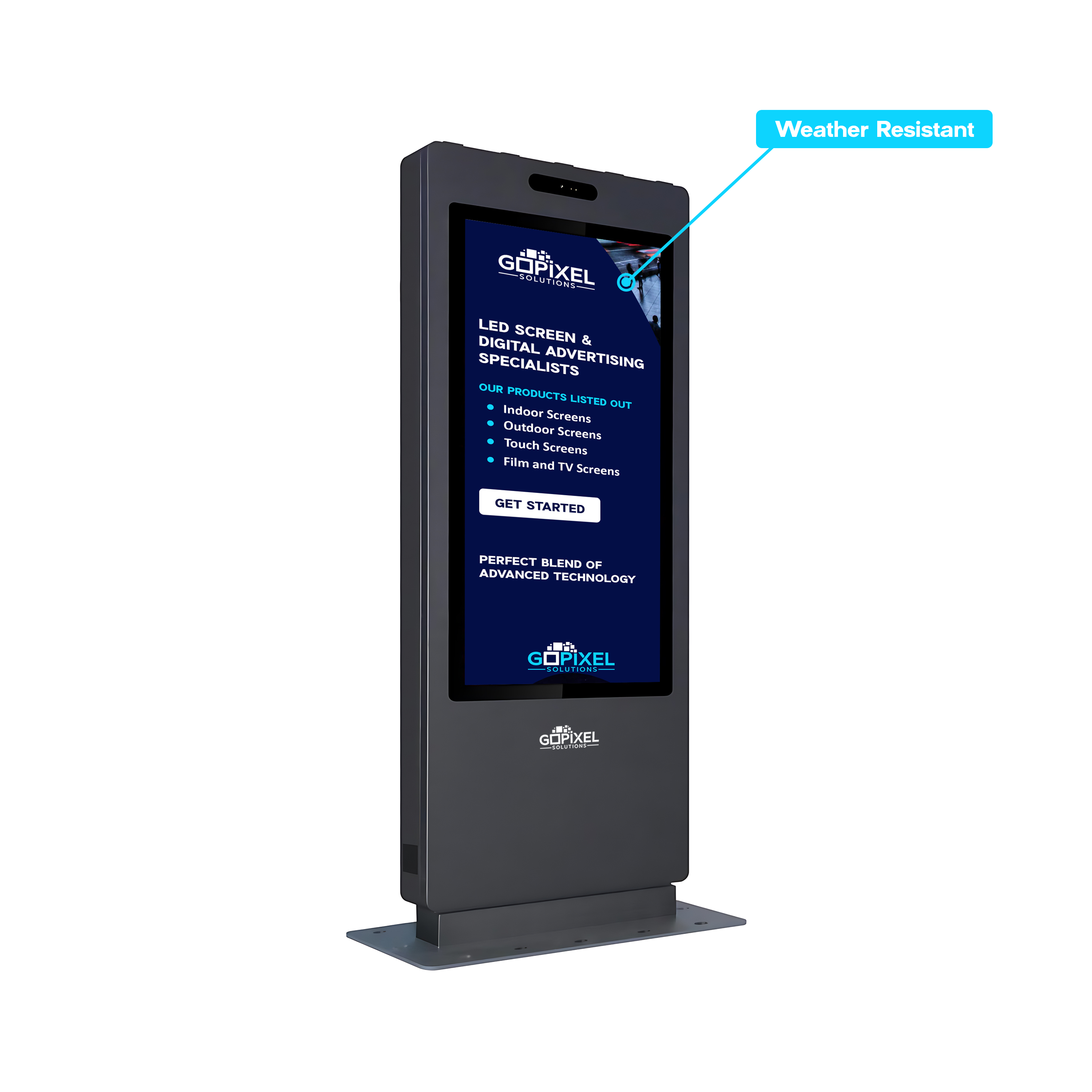 Outdoor LCD Digital Screen; Single Sided | GoPixel Solutions